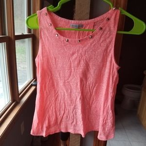 EUC ladies Coral/peach tank top size M